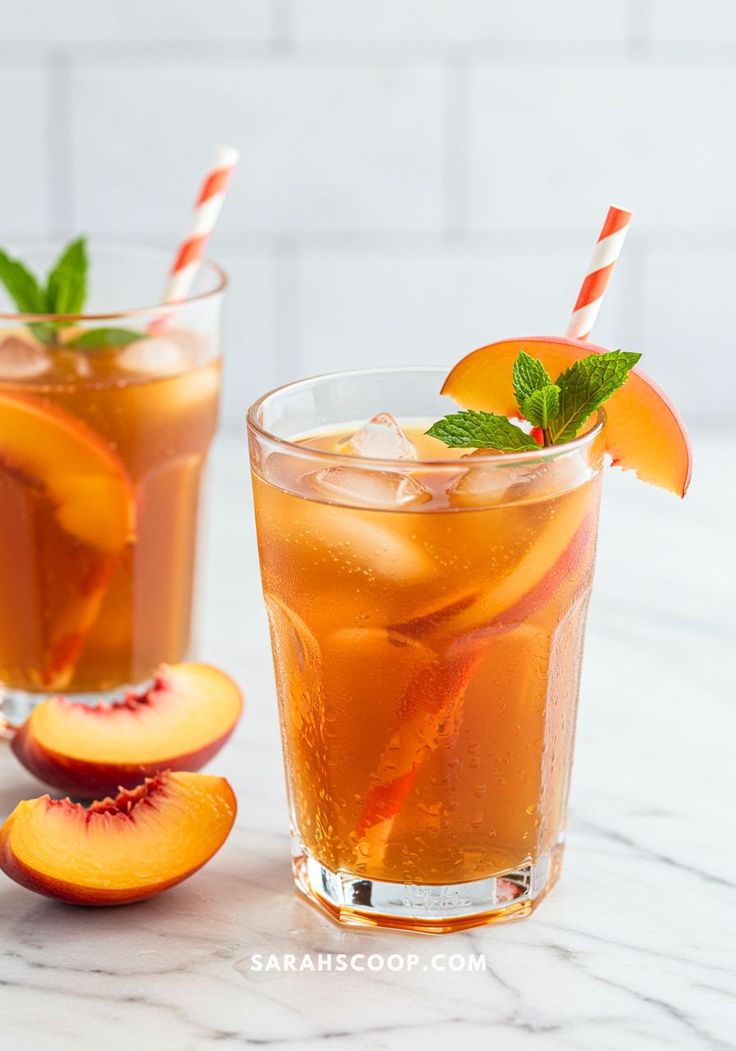 Orchard Fresh Peach Iced Tea