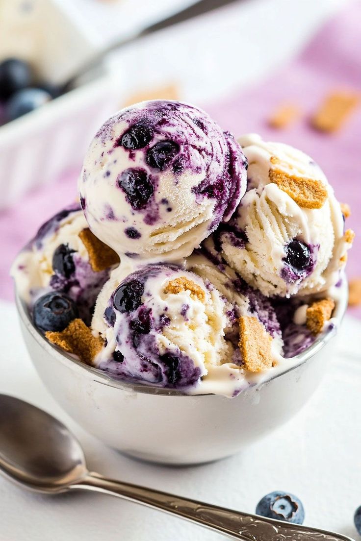 Wild Blueberry & Graham Cracker Cheesecake